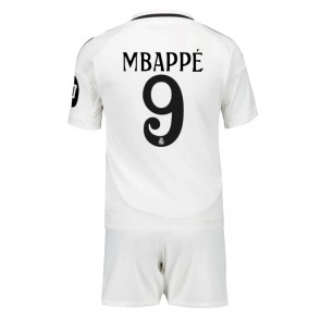 Real Madrid Kylian Mbappe #9 Domaci Dres za Dječji 2024-25 Kratak Rukavima (+ kratke hlače)